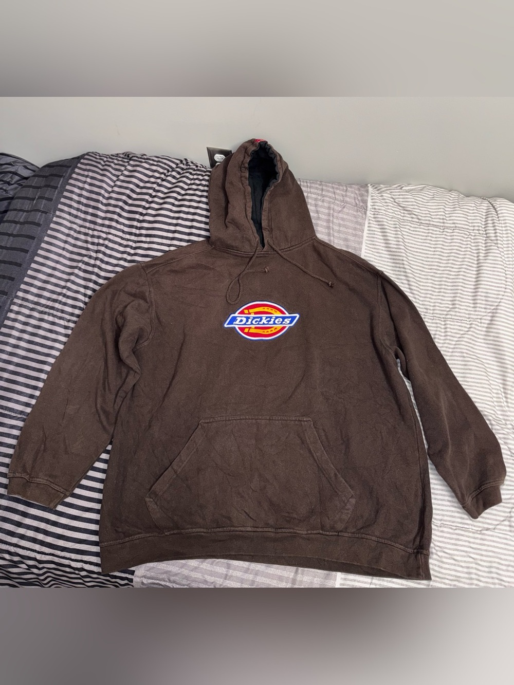 Dickies Brown XL Heavyweight Hoodie - 28" Pit to Pit, 29" Length